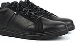 Взуття великих розмірів чоловічі шкіряні кросівки чорні кеди Rosso Avangard Puran Black Floto BS, фото 8