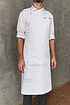 Біла чоловіча куртка для шеф-кухаря. Уніформа для кухарів, фото 3