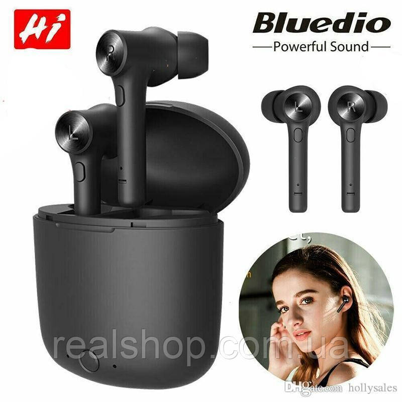 Навушники бездротові Bluedio Hi Hurricane Black, фото 1
