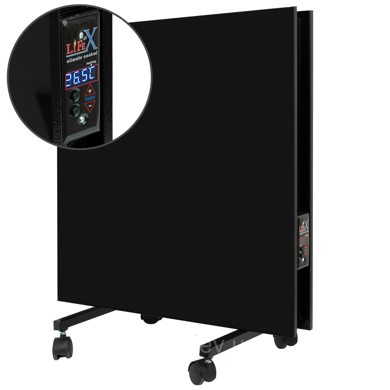 Підлоговий керамічний обігрівач Lifex D. Floor 800 з програматором, чорний, фото 1