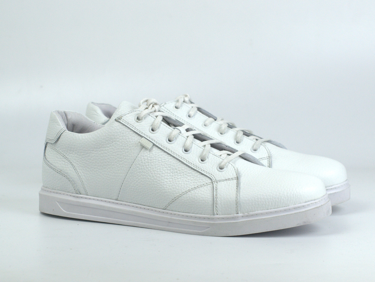 Кросівки чоловічі білі шкіряні кеди взуття великих розмірів Rosso Avangard Puran White Leather BS, фото 1