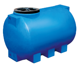 Бак пластиковий горизонтальний 250 літрів, фото 1