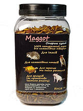 Опариш сухий Maggot корм для рептилій, банка 600 мл/250 г