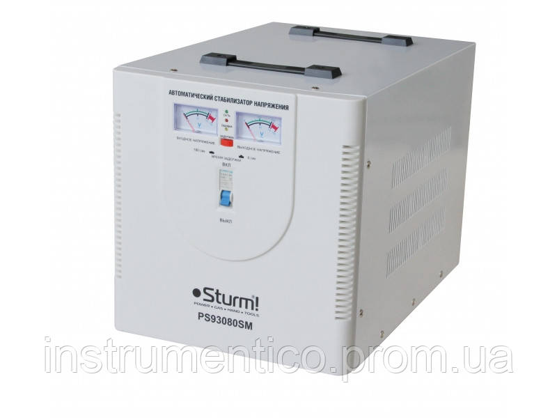 Стабилизатор напряжения, сервопривод Sturm 8000 Вт PS93080SM