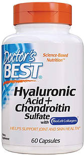 Doctor's Best Hyaluronic Acid Chondroitin Sulfate 60 капсул