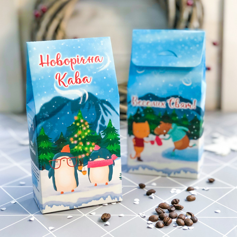 Новорічна кава оригінальний подарунок, фото 1