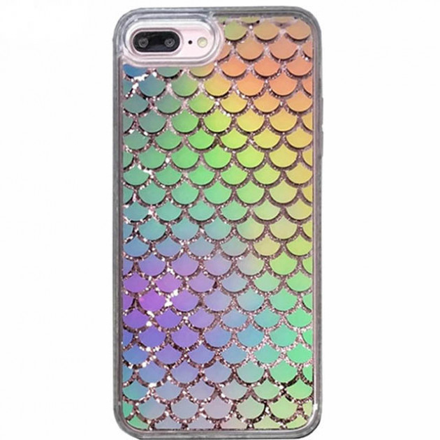 TPU+PC чохол Mirror-Shiny Shell iPhone 7 plus/8 plus (5.5") риб'яча луска, Чохол для Apple iPhone iPhone 8 Plus