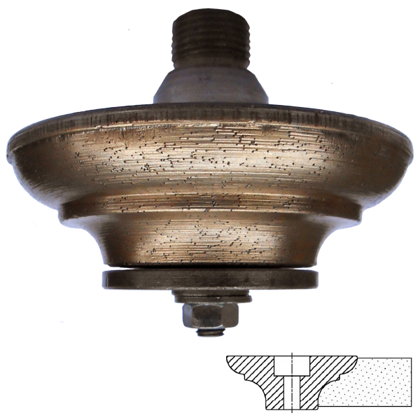 Профільна алмазна фреза O20 / O30 з граніту та мармуру