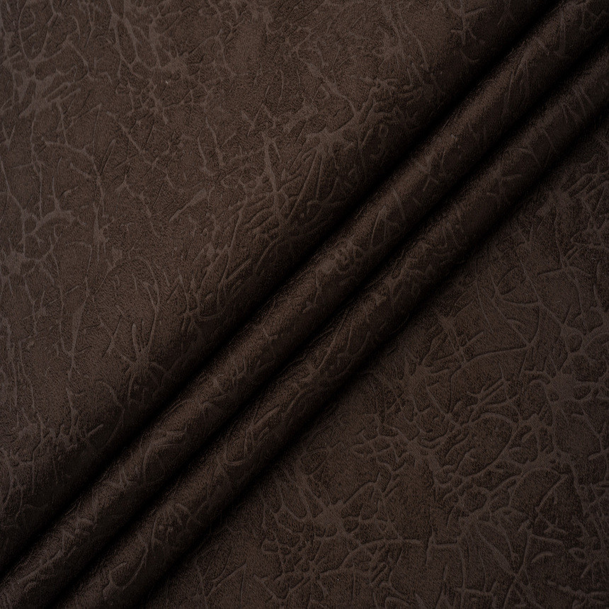 Купить Велюр для мебели с тиснением Пленет шоколадного цвета, цена 166 ...