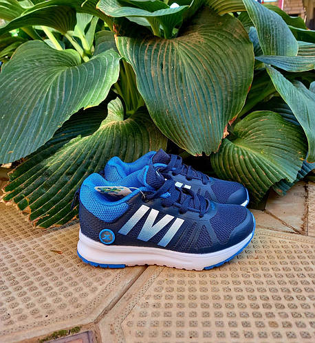 Детские кроссовки сетка сине-голубые на мальчика (размеры 25, 28) В ...