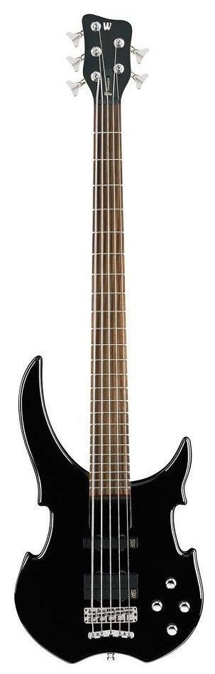Бас-гітара WARWICK RockBass Vampyre, 5-String (Solid Black High Polish), фото 1