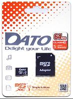 Картка пам'яті Dato 64 GB microSD class10 UHS-1 (DTTF064GUIC10AD)