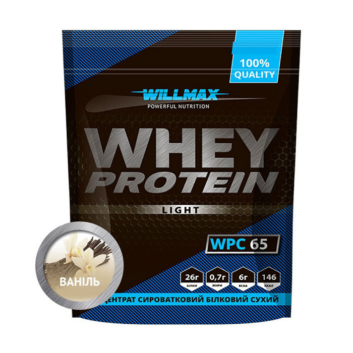 Протеин сывороточный Willmax Whey Protein 65 1 kg - фото 1 - id-p1320686182