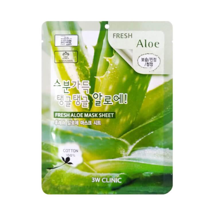 Тканинна маска з алое 3W Clinic Fresh Aloe Mask Sheet
