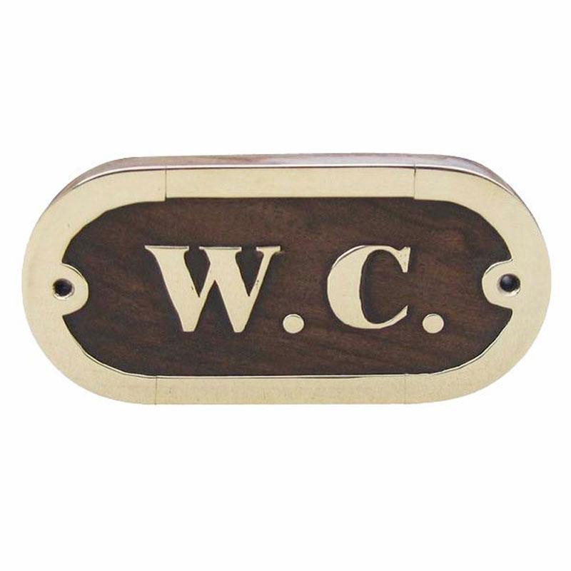 Табличка на двері W. C Sea Club, 10х5 см (7657.V)