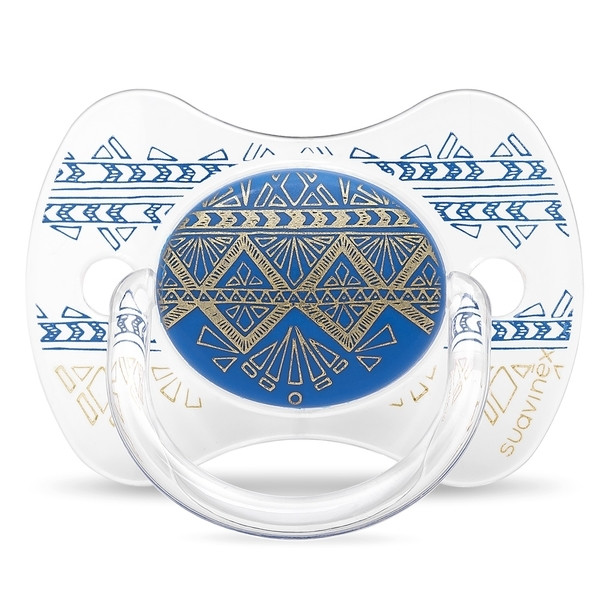 Пустушка фізіологічна, +18 місяців, "Couture"/темно-синя