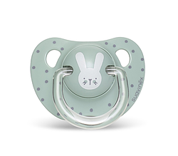 Пустушка анатомічна, +18 місяців, "Hygge:Затишні історії"/бірюзовий зайчик