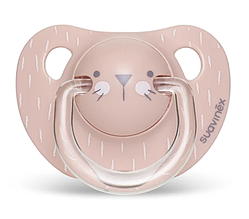 Пустушка анатомічна, 6-18 місяців, "Hygge:Затишні історії"/рожева