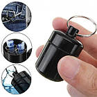 Футляр Контейнер для пігулок Silenta 3.4х2.6 см Чорний, фото 2