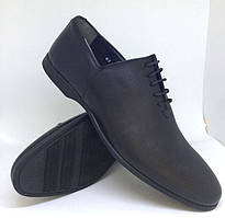 Мужские классические туфли, натуральная кожа, цвет черный, размер 40,41,43