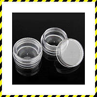 Круглий мініфутляр, контейнер для зберігання 2.8 х 1.4 см.