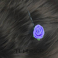 Невидимка, фоамиран цветок - фиолетовый, 2,5см, 1 шт