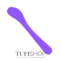 Шпатель лопатка пластиковый косметологический для депиляции маленький, фиолетовый, 1 шт