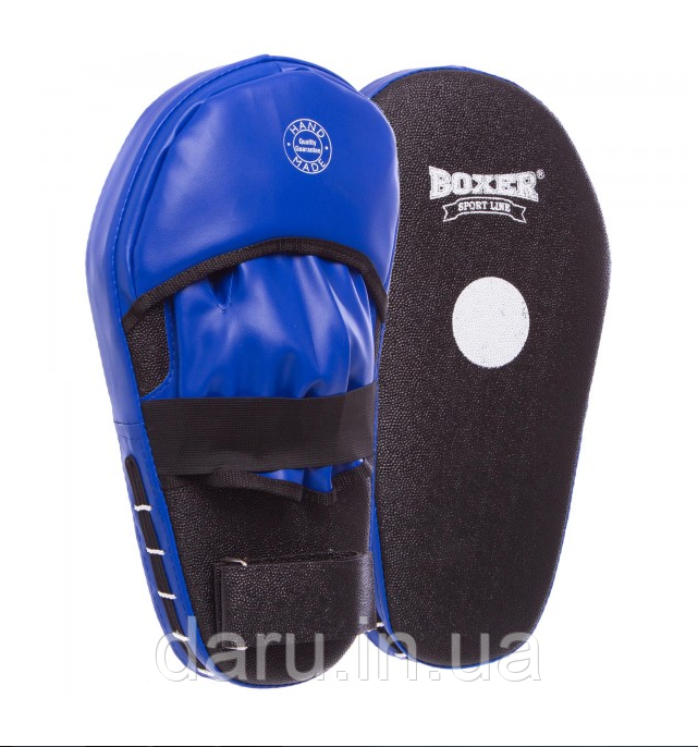 Лапи кікбоксерські прямі подовжені кирза Boxer Sport Line