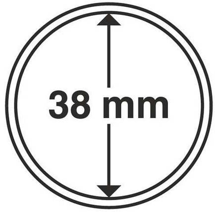 Капсула діаметром 38,6 мм для монети НБУ 10 гривень зі срібла, фото 1