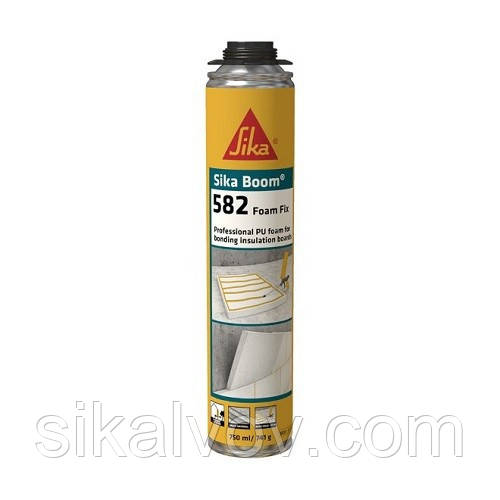 Монтажна клей-піна Sika Boom — 582 Foam Fix пістолет