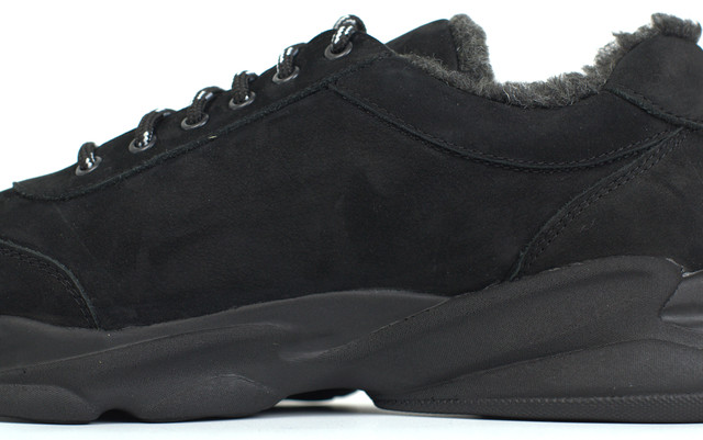 Кросівки шкіряні на хутрі теплі м'які нубук чоловіче взуття великих розмірів Rosso Avangard Winter Ada NUB BS