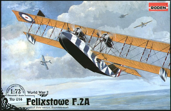Пластикова модель 1/72 Roden 014 Британський гідролітак Felixstowe F.2A (late)