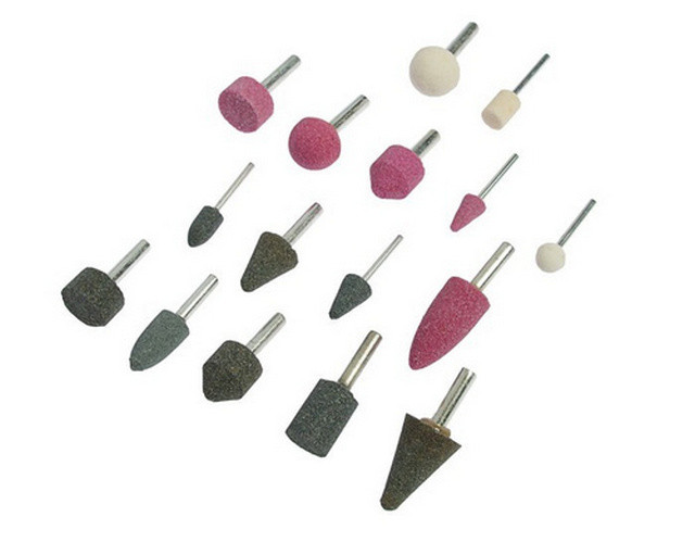 Набір шарошек по металу абразивних, хвостовики 3 і 6 мм, 16 штук Reli 890-01