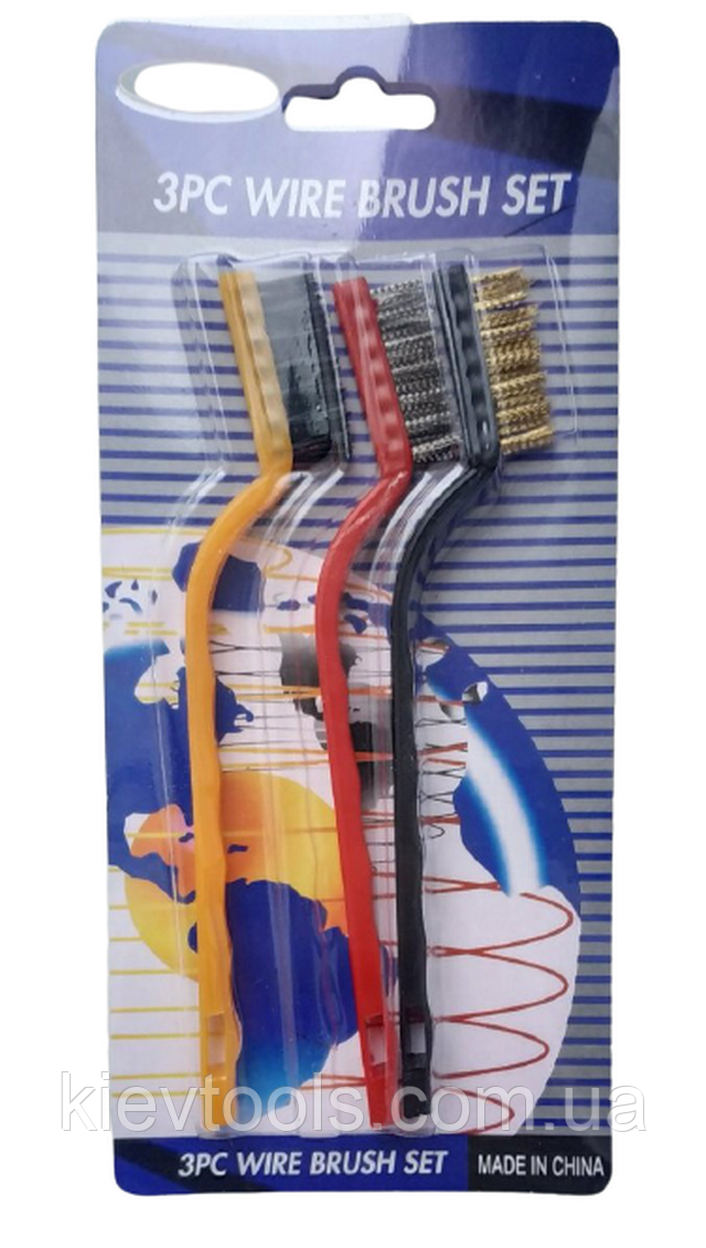 Набір ручних щіток по металу 3 шт Reli