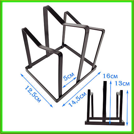 Підставка настільна універсальна кухонна на 2 відділення L14,5см ширина 12,5см висота 16см, фото 2