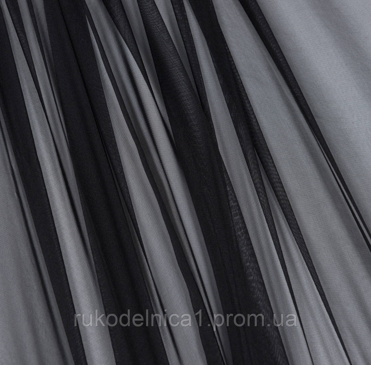 Ткань Шифон на метраж,Чёрный (ш 145 см) для платьев, украшения залов, красивых юбок - фото 3 - id-p201946709