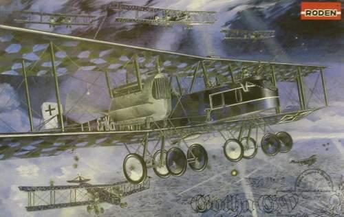 Пластикова модель 1/72 Roden 016 Німецький бомбардувальник Gotha G.V, фото 1