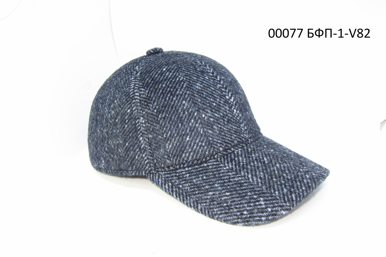 Бейсболка осінь-зима на флісі з вухами сіра DaVaNi 00077, фото 1