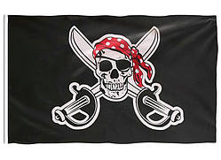 Піратський прапор «Веселий Роджер» з шаблями 150х90см
