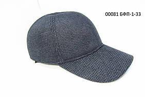 Бейсболка осінь-зима на флісі з вухами сіра DaVaNi 00081
