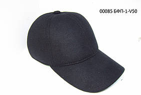 Бейсболка осінь-зима на флісі з вухами чорна DaVaNi 00085