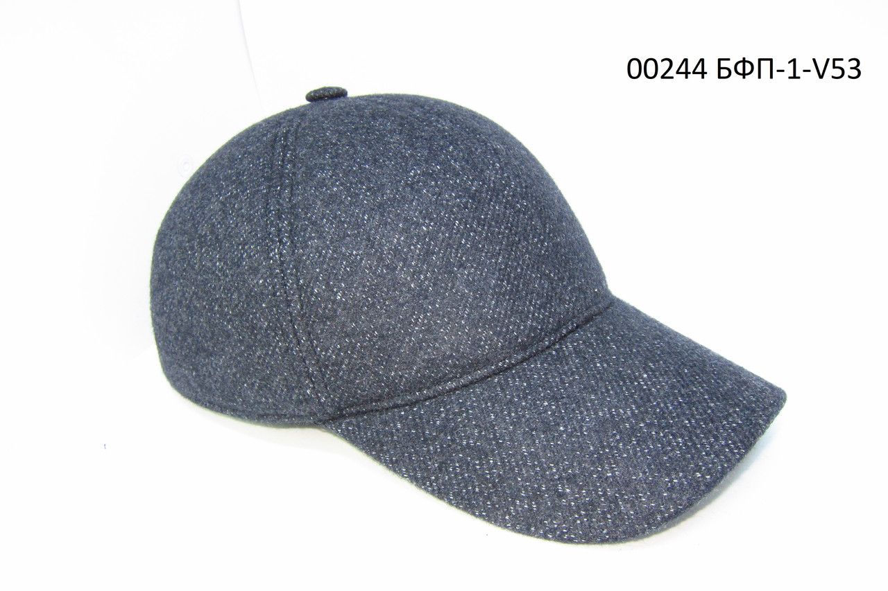 Бейсболка осінь-зима на флісі з вухами сіра DaVaNi 00244, фото 1