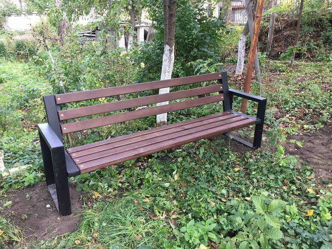 Купить Скамейка деревянная в стиле лофт для сада и дома Рапсодия, цена ...