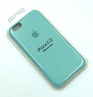 Силиконовый чехол с микрофиброй внутри iPhone 6/6S Silicon Case #44 Sea Blue