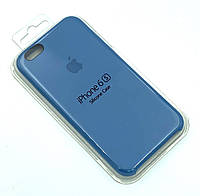 Силиконовый чехол с микрофиброй внутри iPhone 6/6S Silicon Case #24 Azure