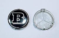 Заглушки колпачки литых дисков Mercedes Brabus чёрный