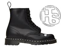 Зимние женские ботинки Dr. Martens 1460 Sex Pistols Black Rolled Smooth (с мехом) 25927001