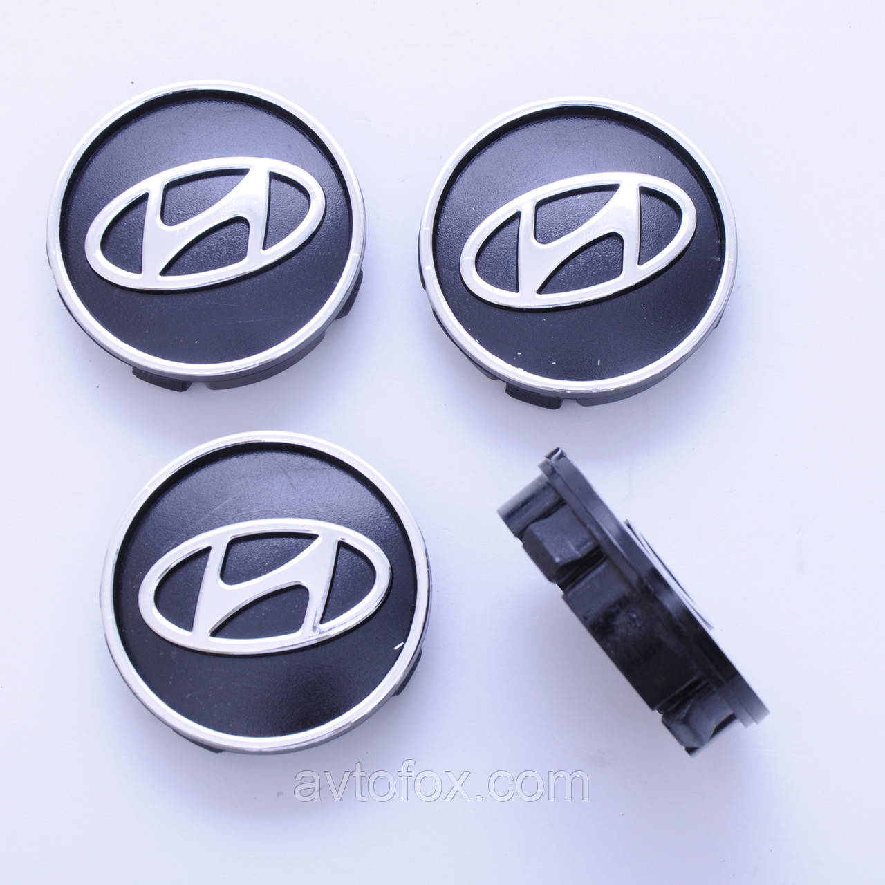 Колпачки в диски Hyundai, Заглушки для дисков Хюндай 60/55мм (4шт) - фото 1 - id-p1324058054