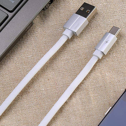 Кабель для телефона USB Type C Remax Kerolla RC-094a, белый, 2 метра, провод шнур зарядка тайп си Белый, фото 2