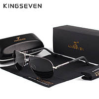 Мужские поляризационные солнцезащитные очки KINGSEVEN K725 Gun Grey
